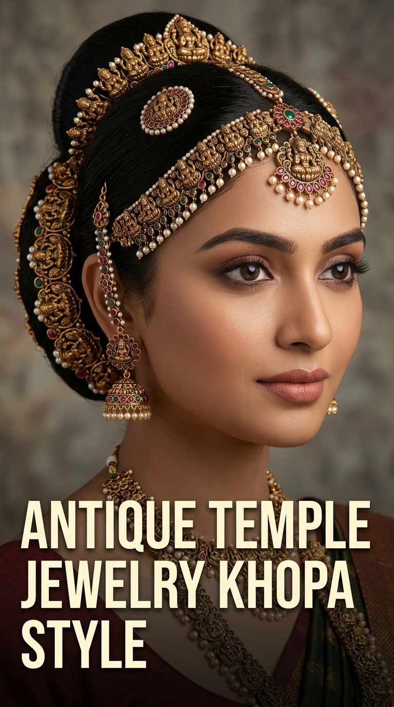 Antique Temple Jewelry Khopa Style