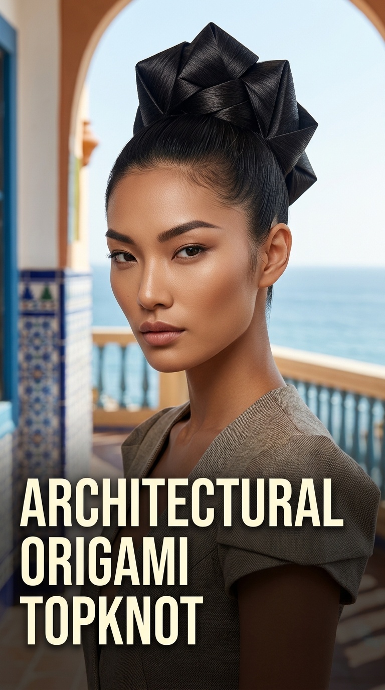 Architectural Origami Topknot