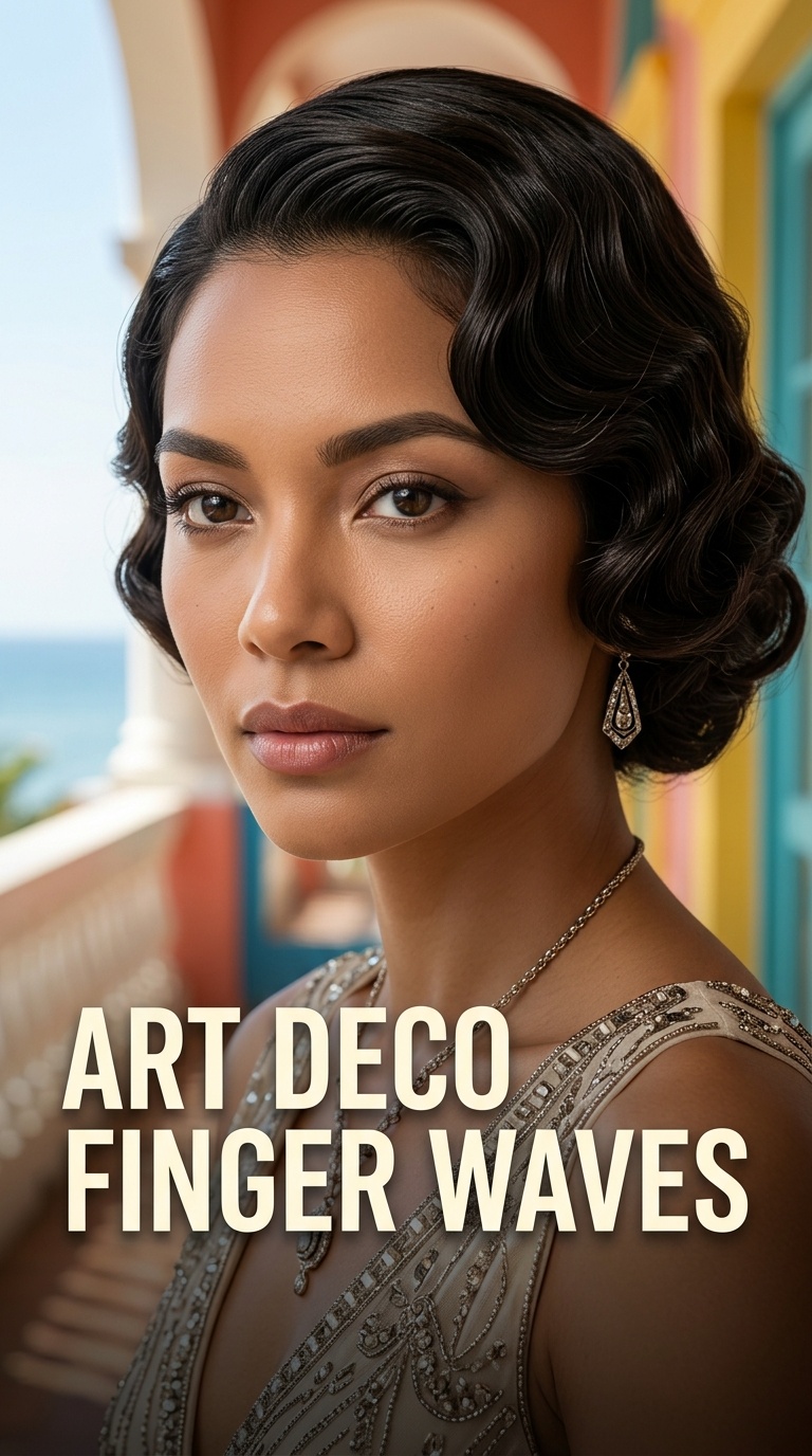 Art Deco Finger Waves