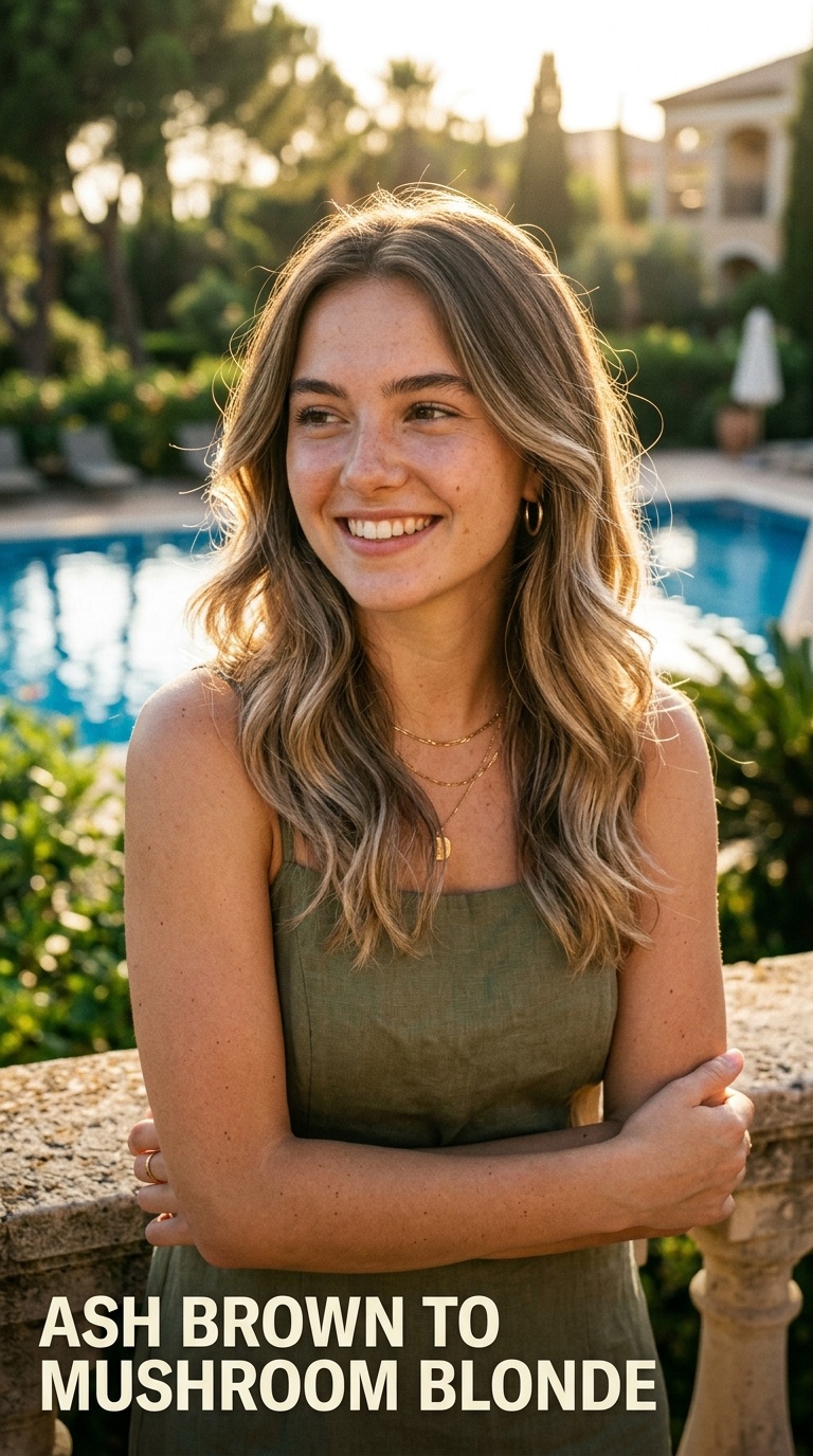 Ash Brown to Mushroom Blonde