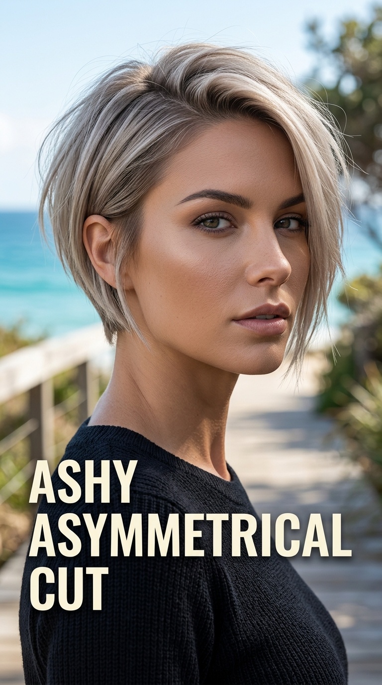 Ashy Asymmetrical Cut