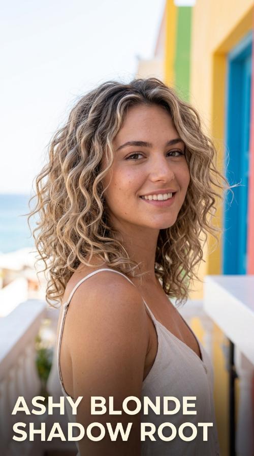 Ashy Blonde Shadow Root