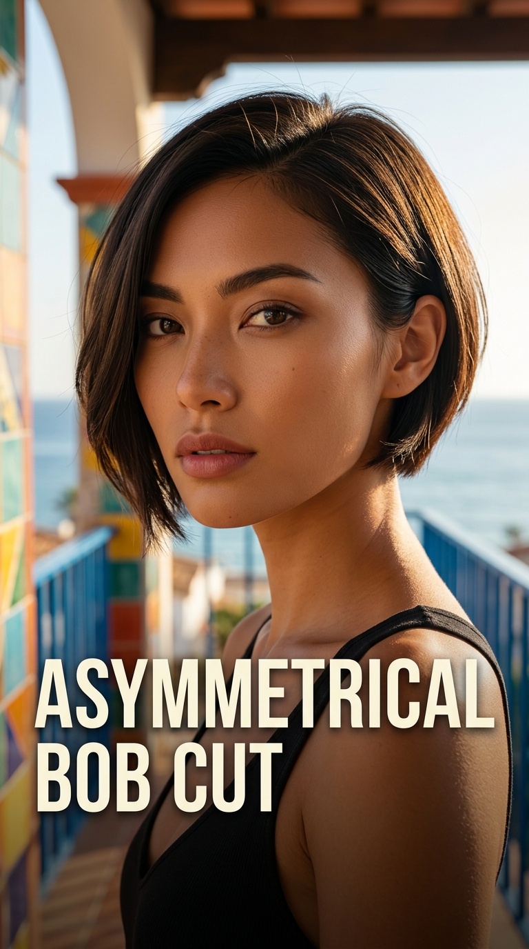 Asymmetrical Bob Cut
