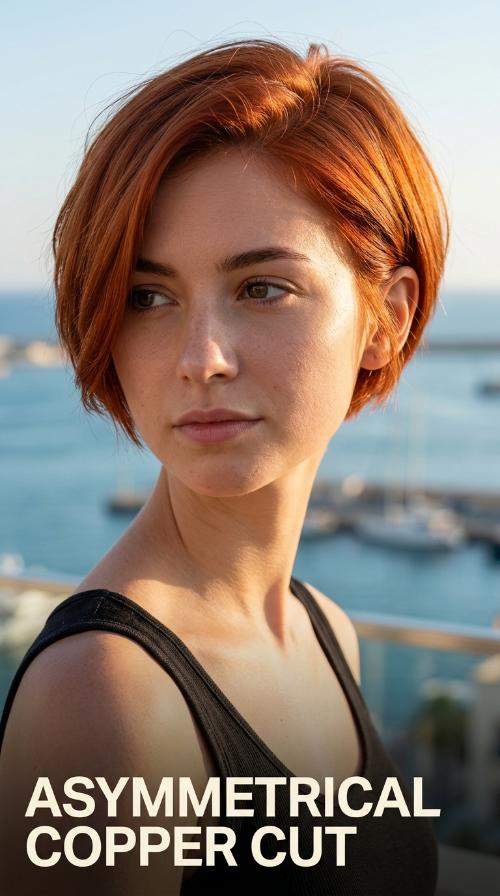 Asymmetrical Copper Cut