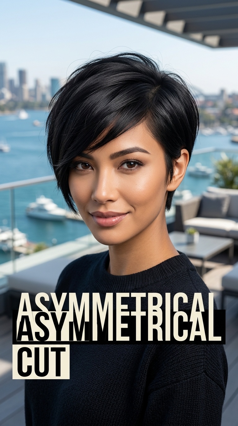 Asymmetrical Cut