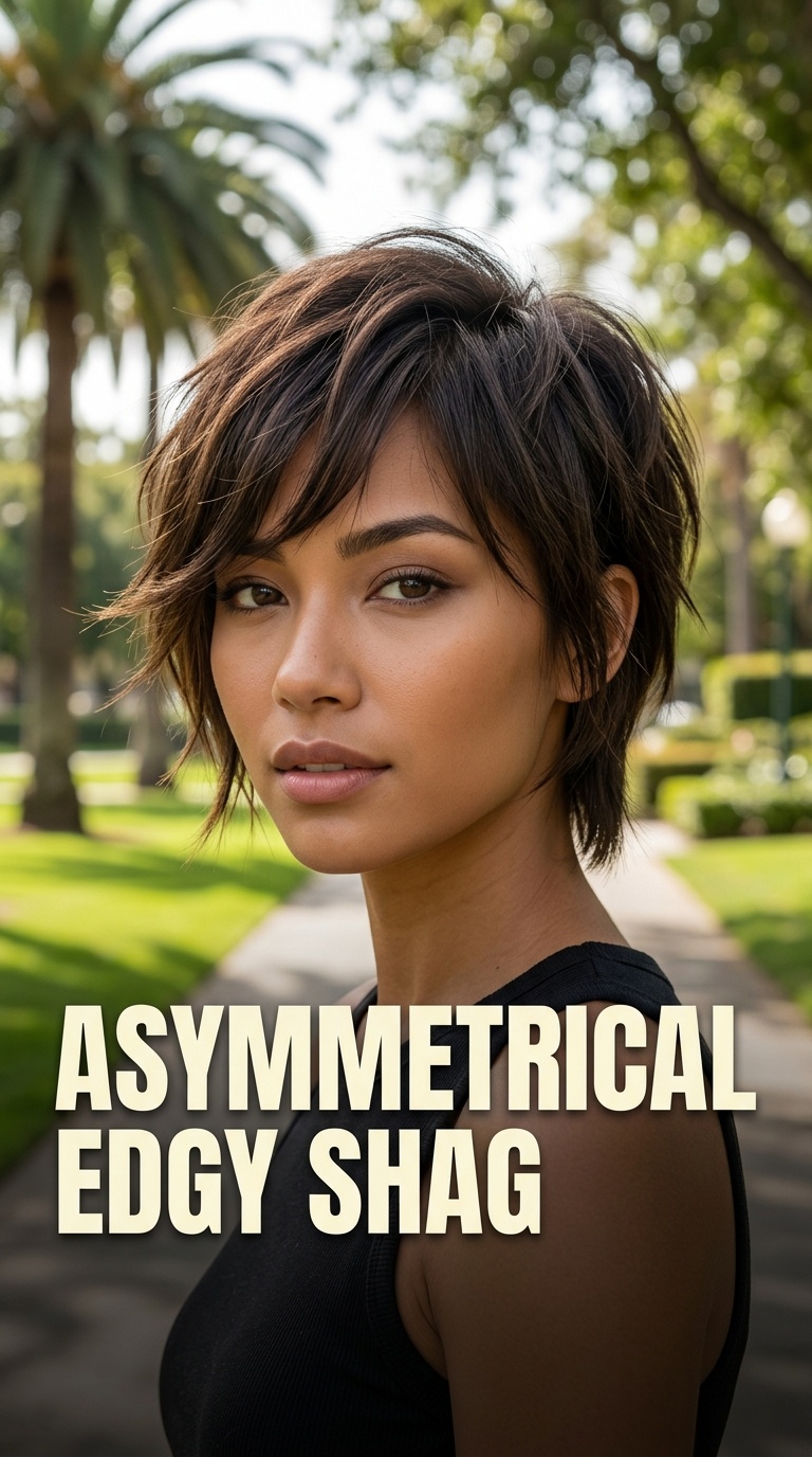 Asymmetrical Edgy Shag