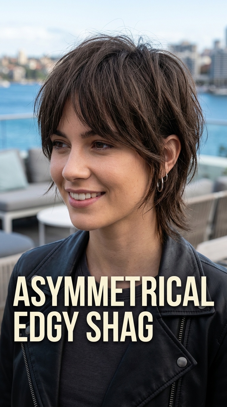 Asymmetrical Edgy Shag