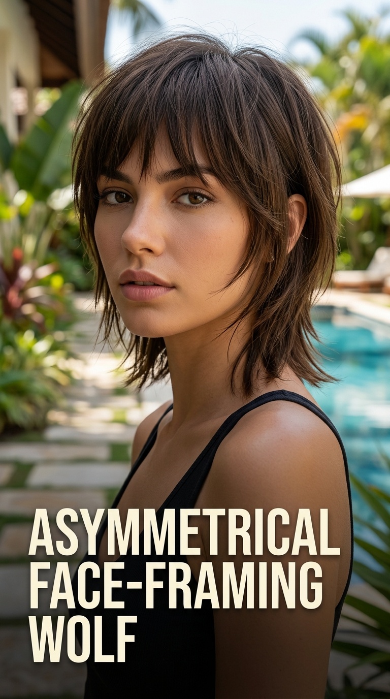 Asymmetrical Face-Framing Wolf