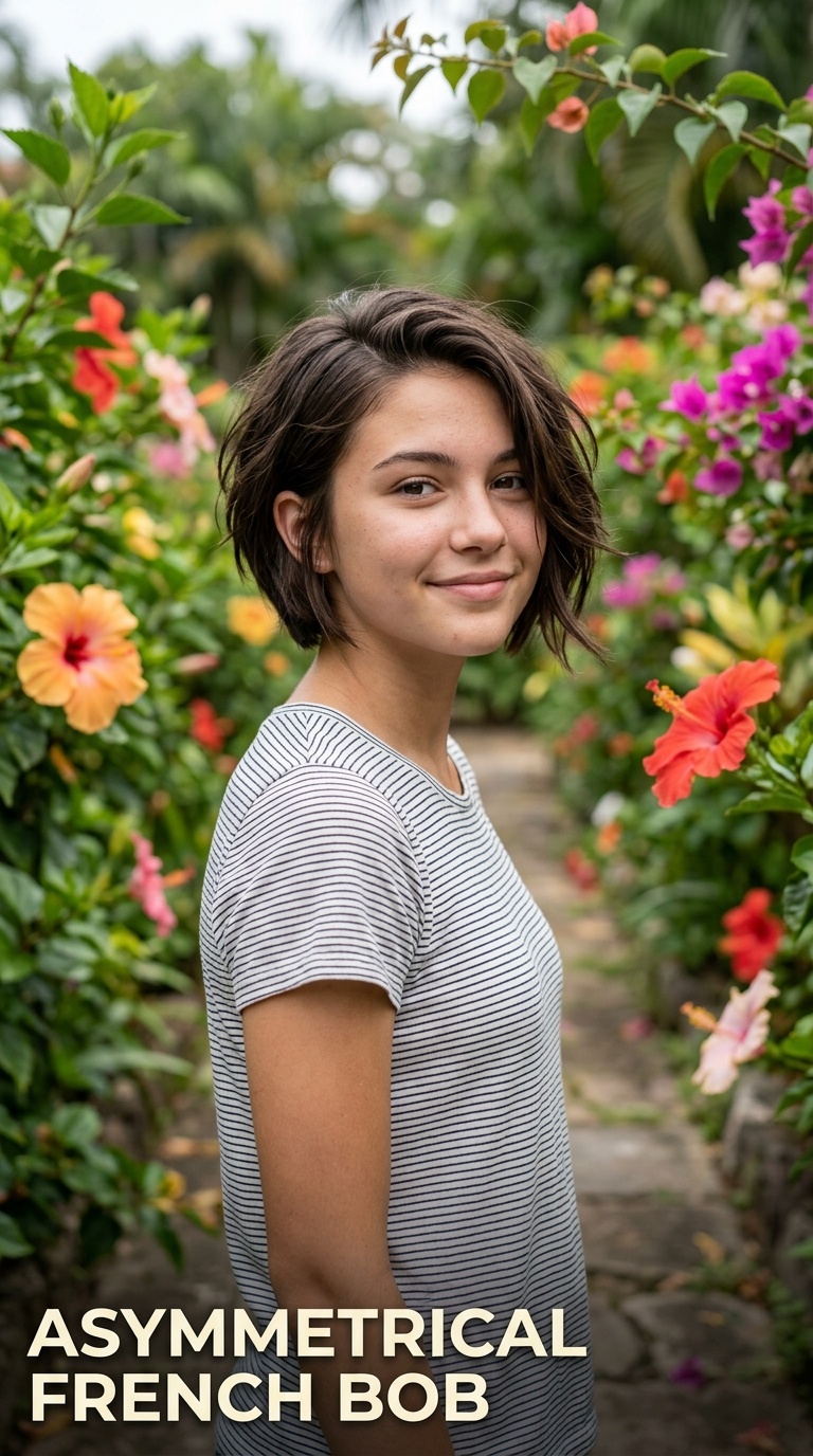 Asymmetrical French Bob