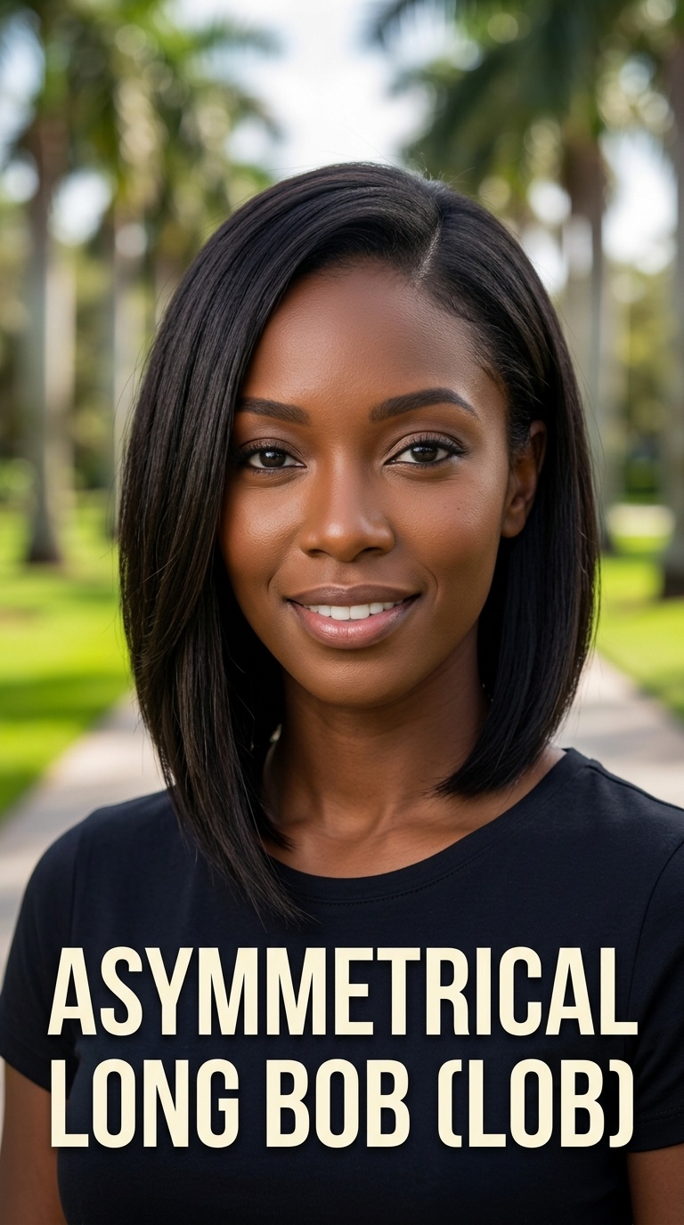 Asymmetrical Long Bob (Lob)