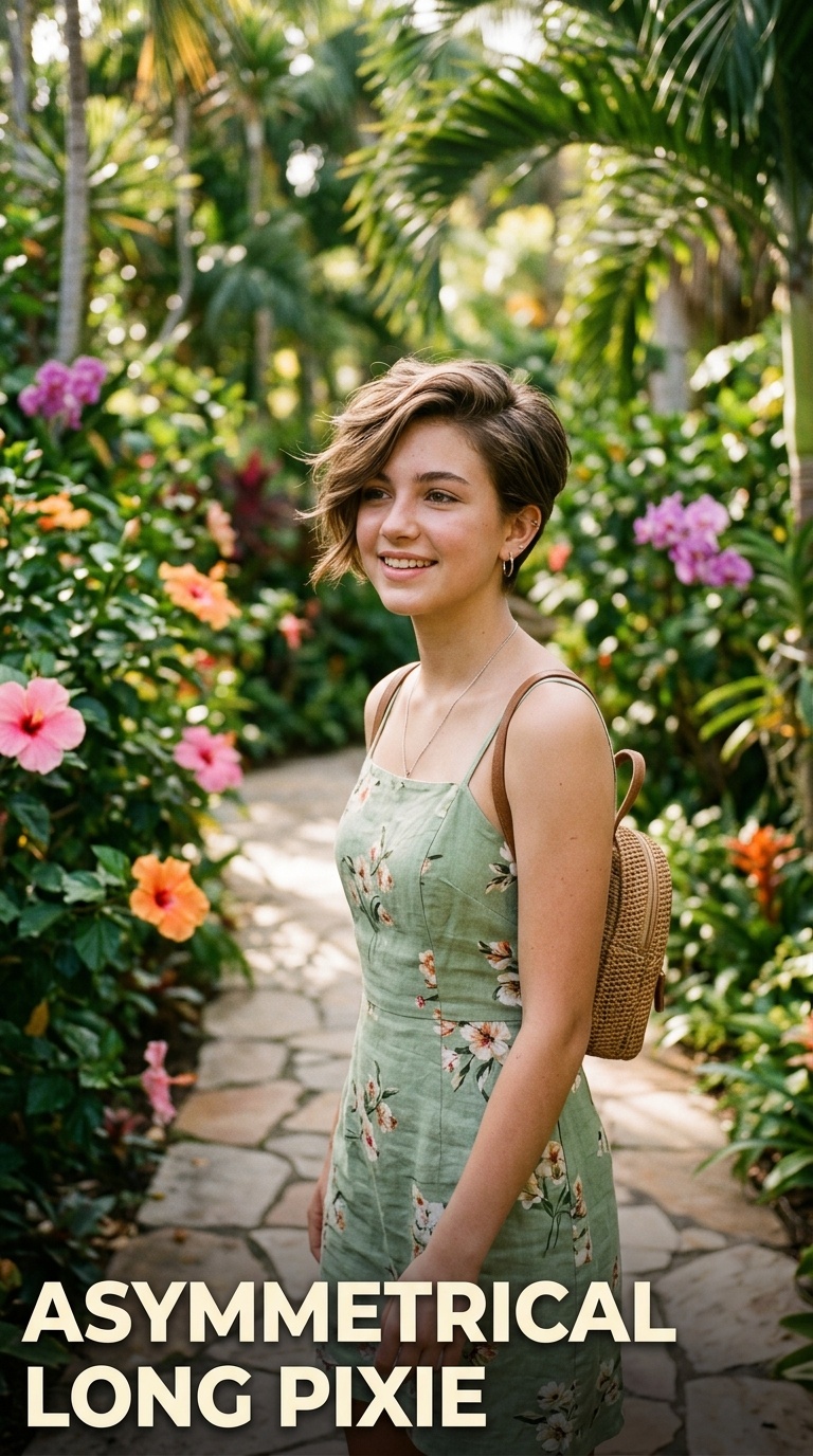 Asymmetrical Long Pixie
