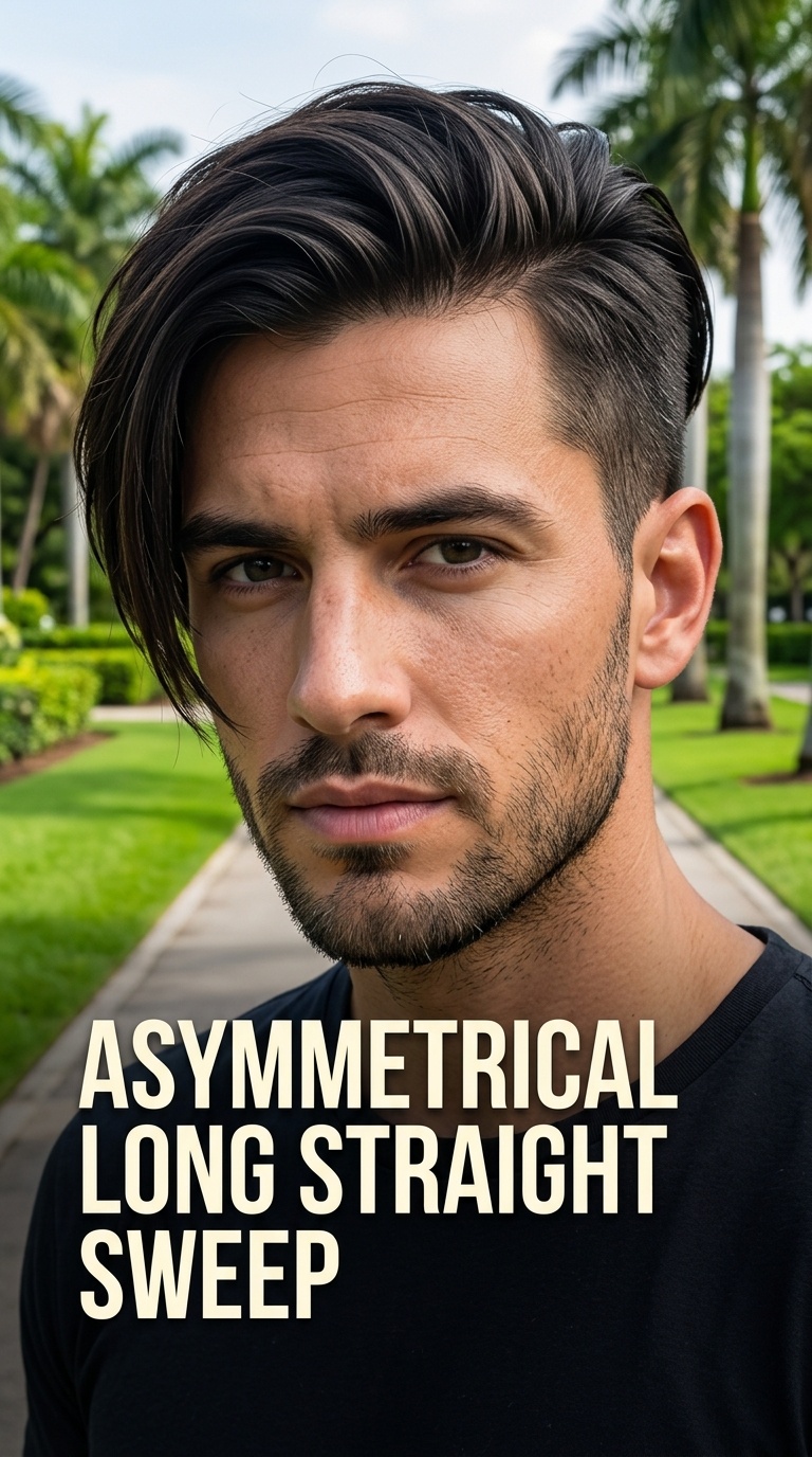 Asymmetrical Long Straight Sweep