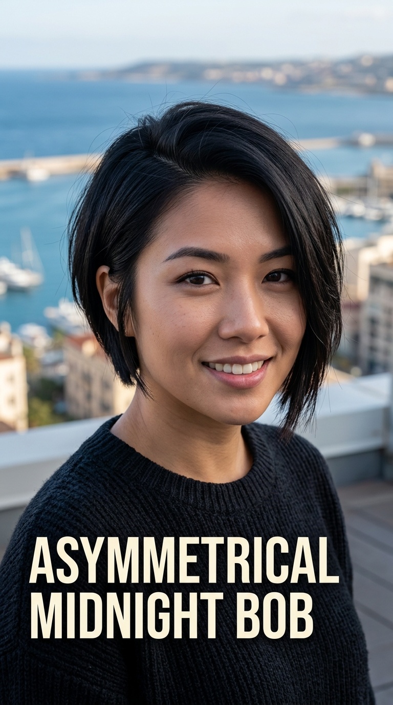 Asymmetrical Midnight Bob
