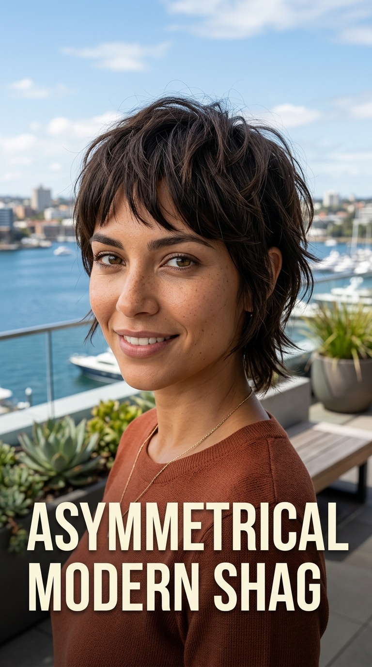 Asymmetrical Modern Shag