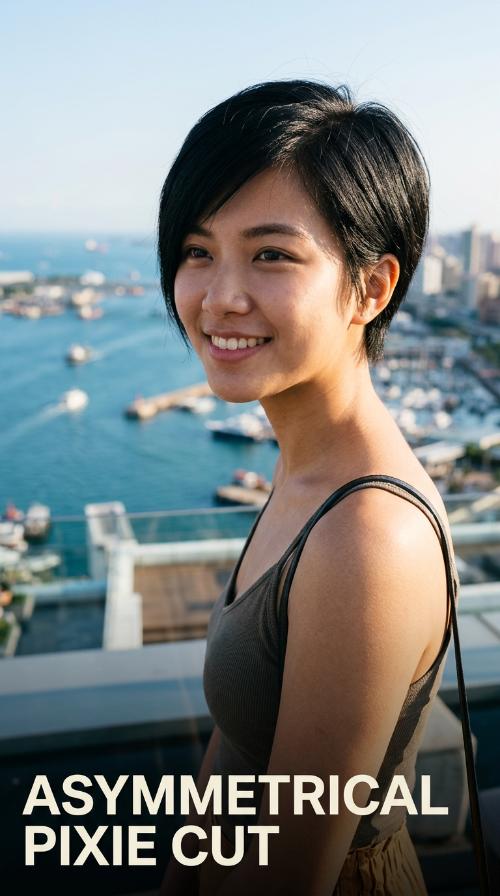 Asymmetrical Pixie Cut