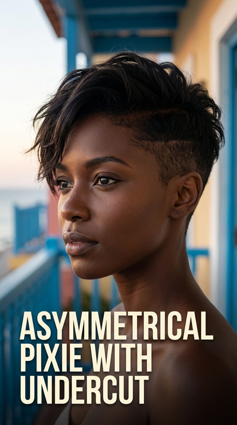 Asymmetrical Pixie with Undercut