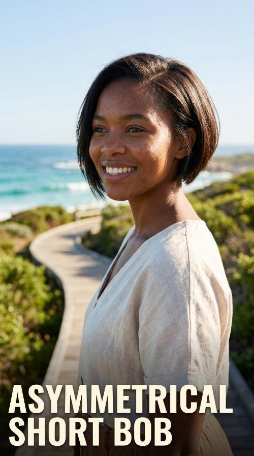 Asymmetrical Short Bob
