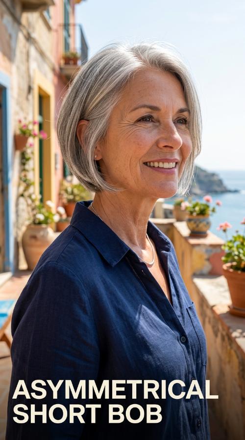 Asymmetrical Short Bob