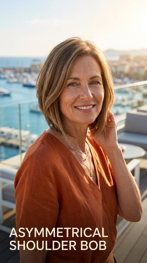 Asymmetrical Shoulder Bob