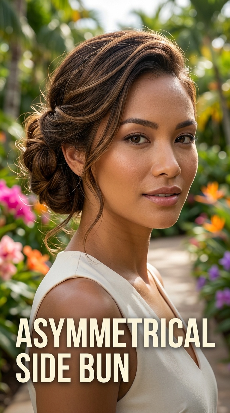 Asymmetrical Side Bun