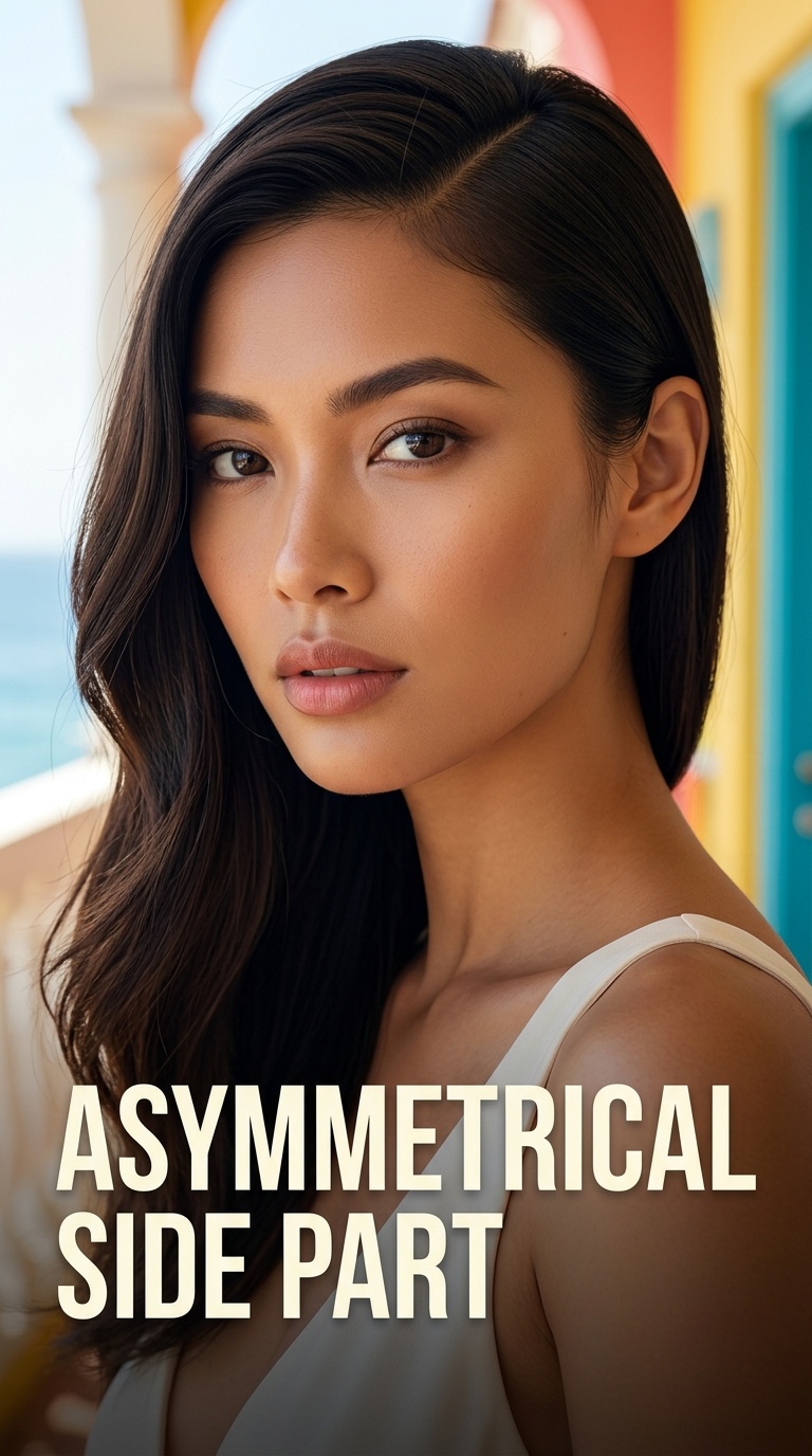 Asymmetrical Side Part