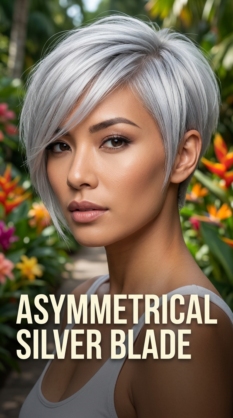 Asymmetrical Silver Blade