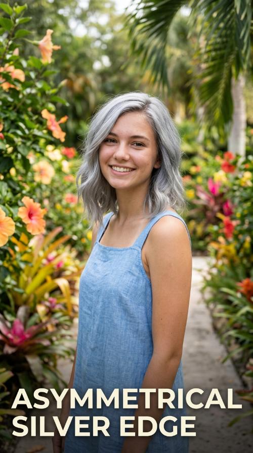 Asymmetrical Silver Edge