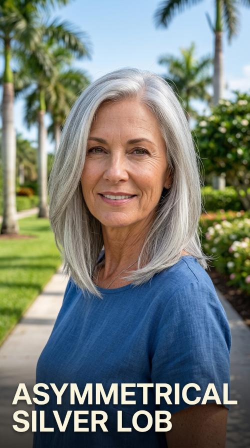 Asymmetrical Silver Lob