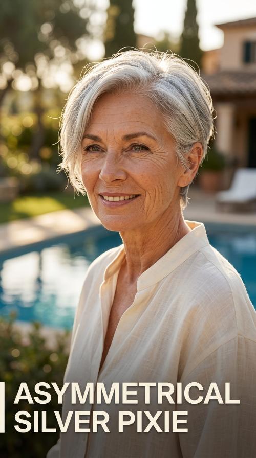 Asymmetrical Silver Pixie
