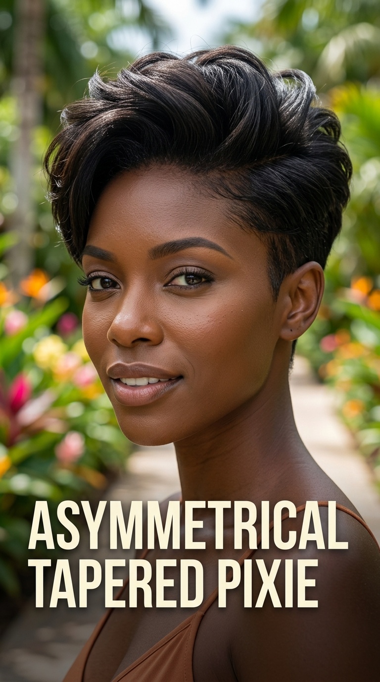 Asymmetrical Tapered Pixie