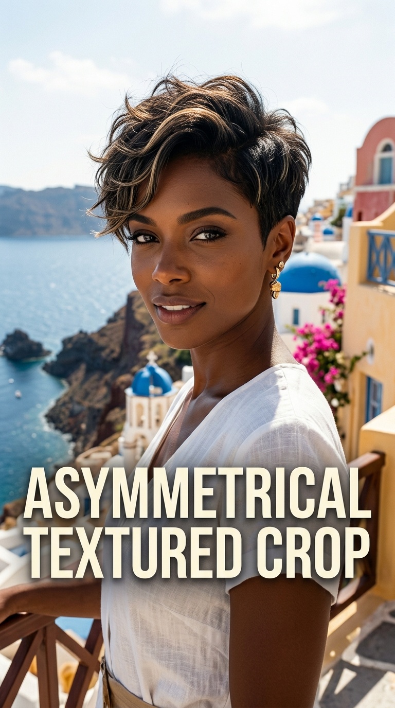 Asymmetrical Textured Crop