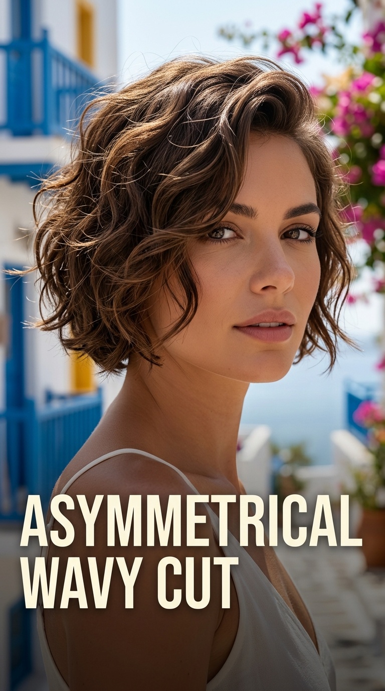 Asymmetrical Wavy Cut