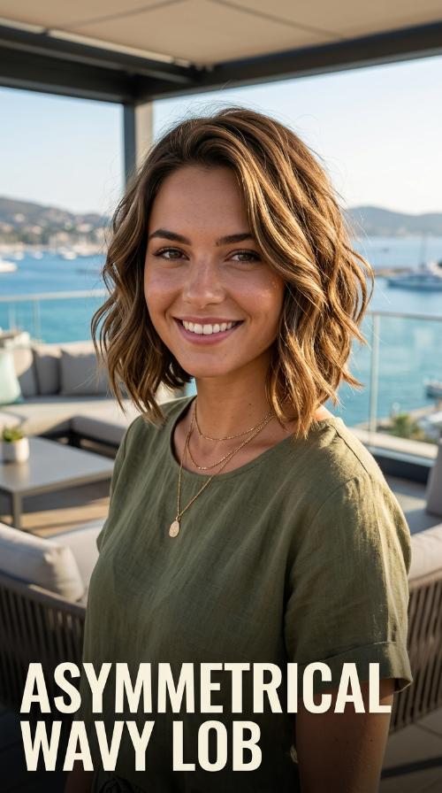 Asymmetrical Wavy Lob