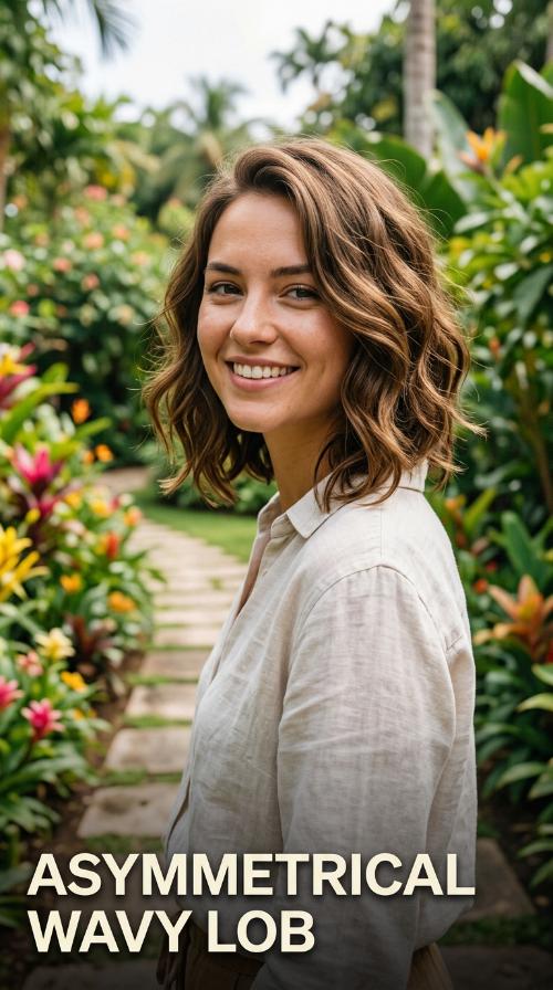 Asymmetrical Wavy Lob
