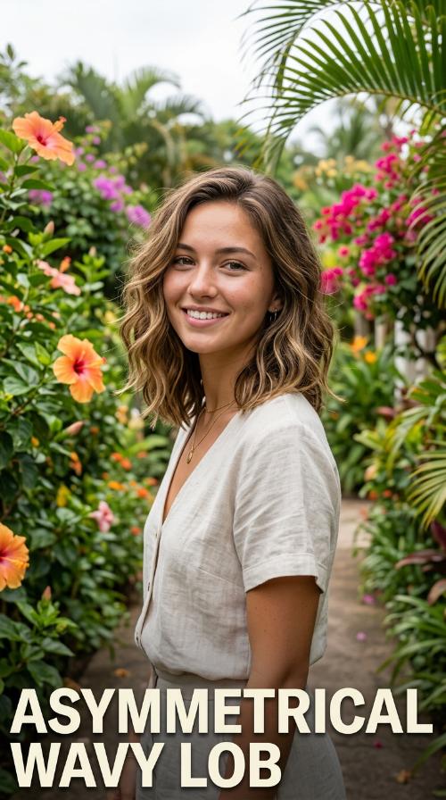 Asymmetrical Wavy Lob