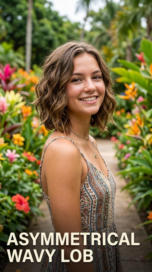 Asymmetrical Wavy Lob