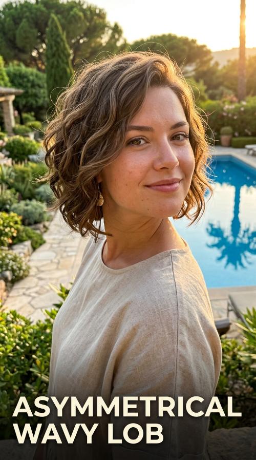 Asymmetrical Wavy Lob