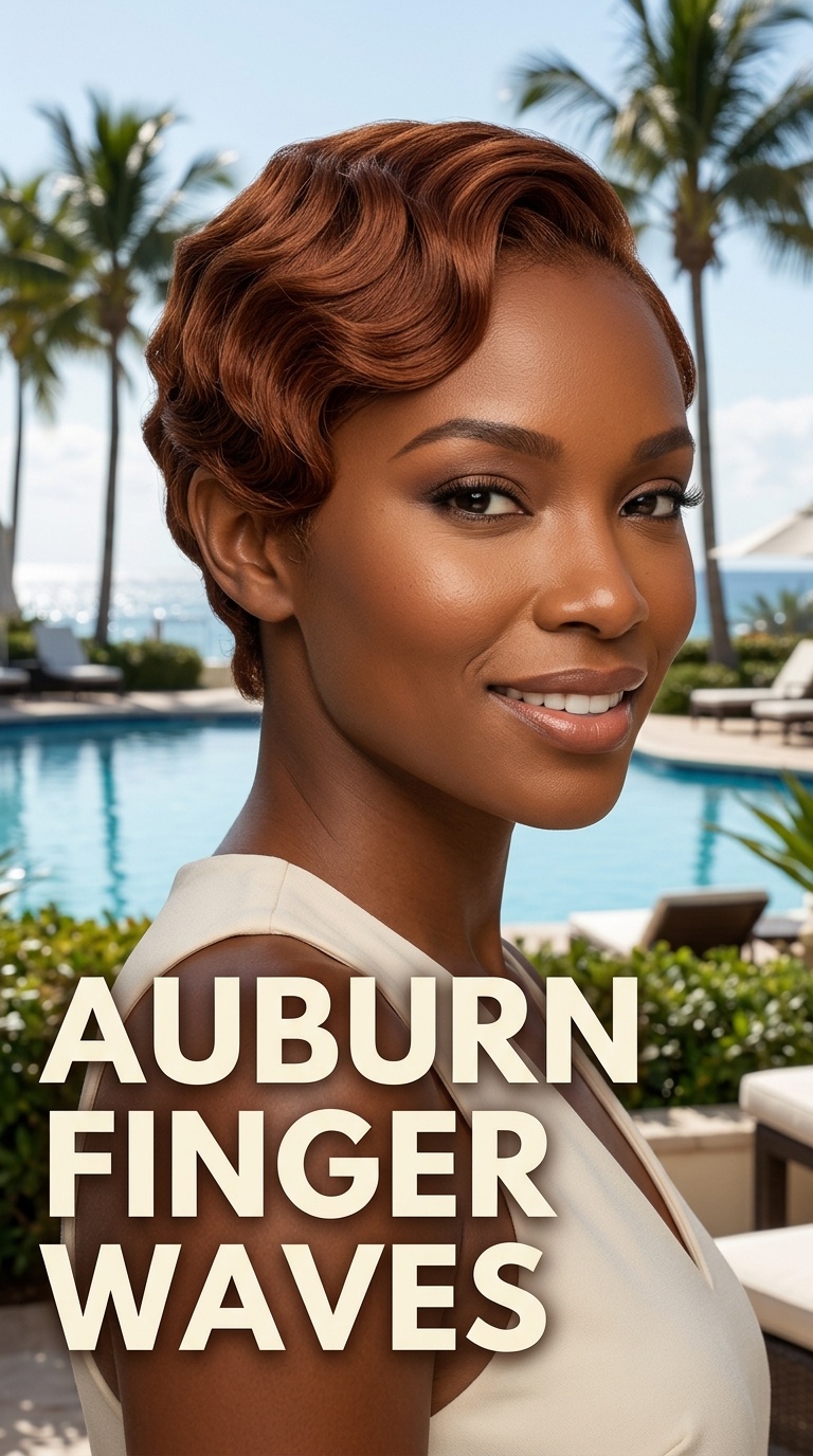 Auburn Finger Waves