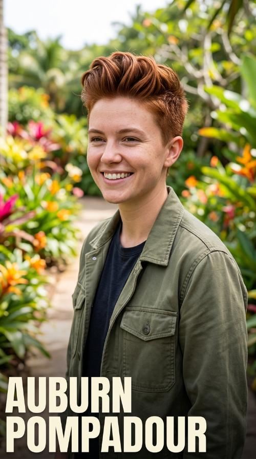 Auburn Pompadour