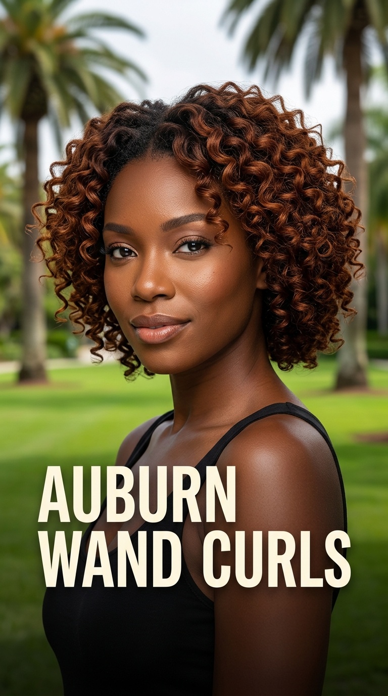 Auburn Wand Curls