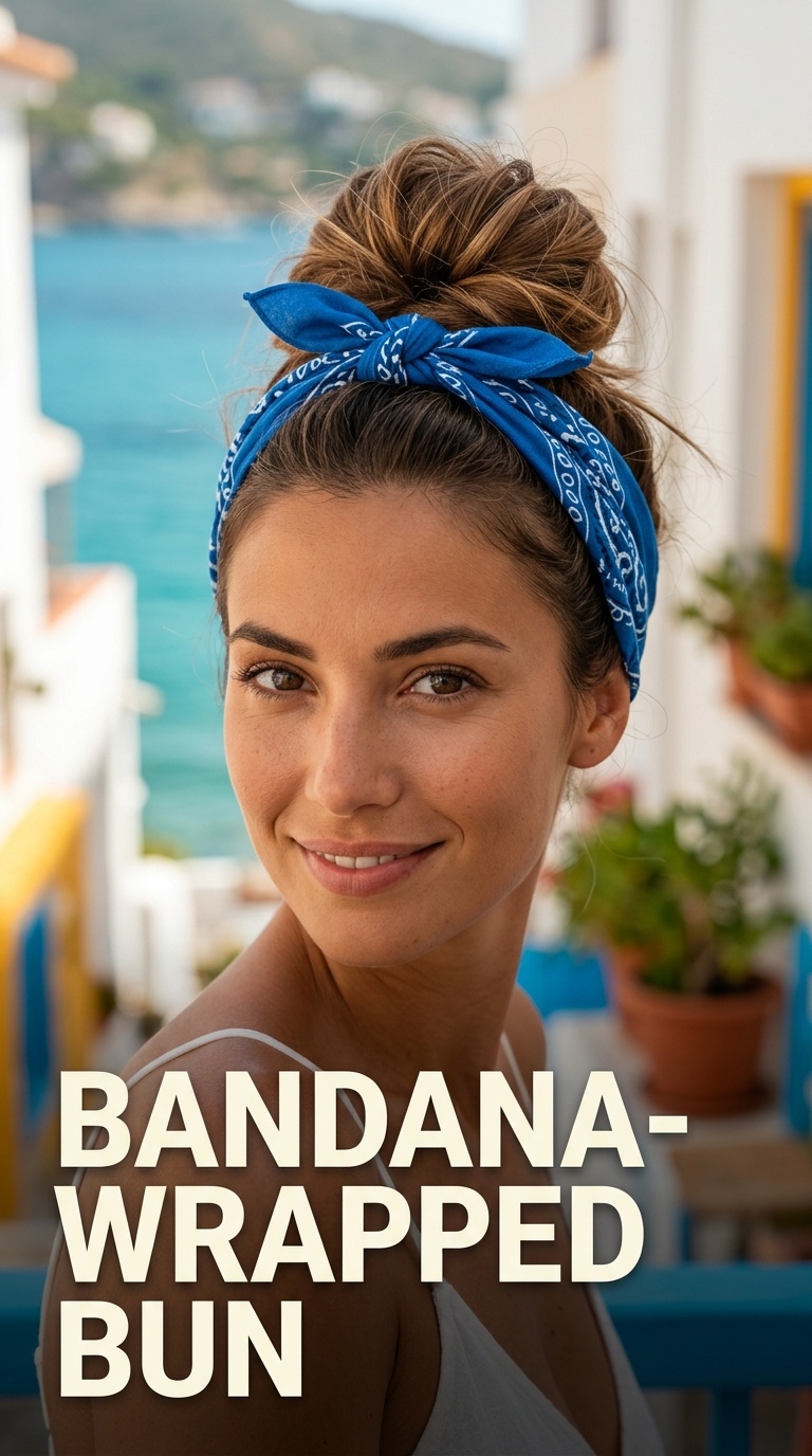 Bandana-Wrapped Bun