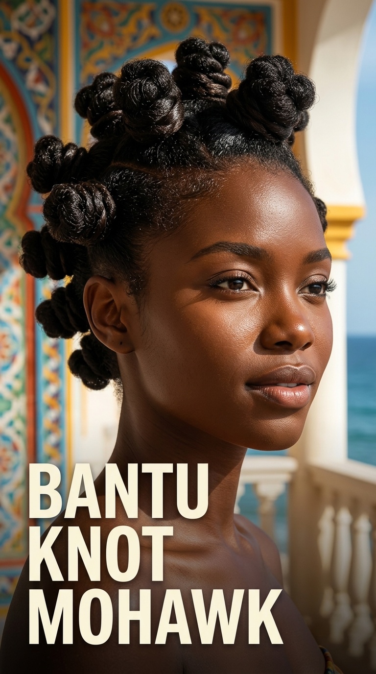 Bantu Knot Mohawk
