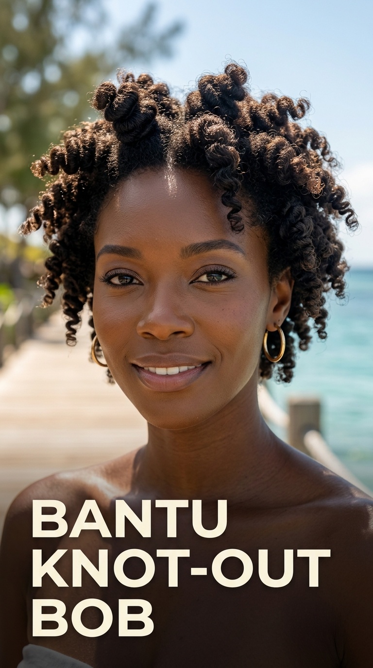 Bantu Knot-Out Bob