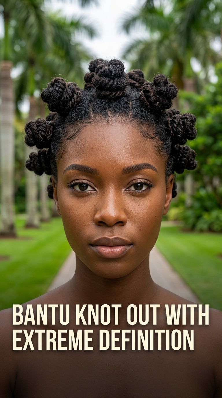 Bantu Knot Out with Extreme Definition