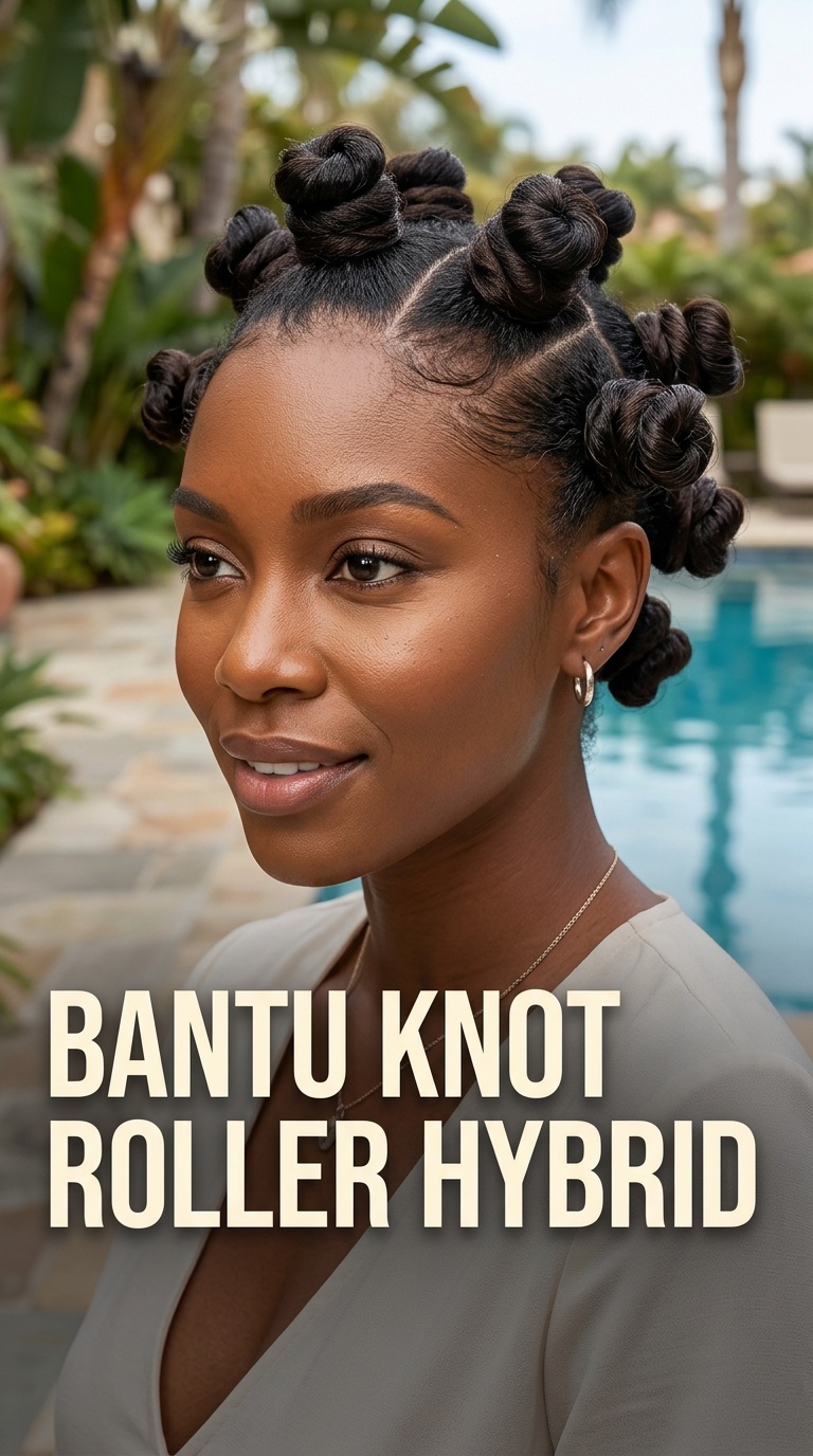 Bantu Knot Roller Hybrid