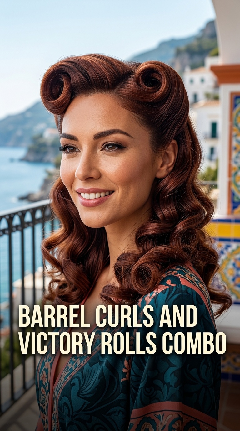Barrel Curls and Victory Rolls Combo