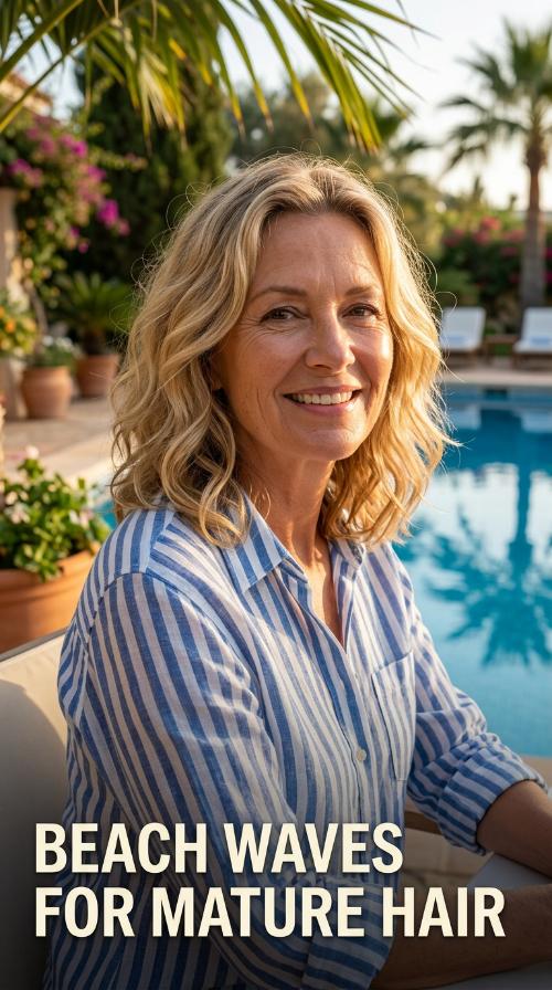 Beach Waves for Mature Hair