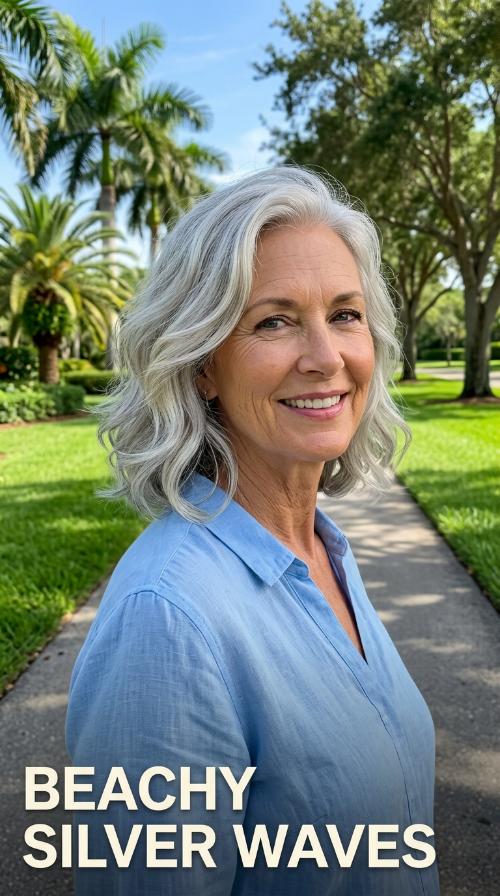 Beachy Silver Waves