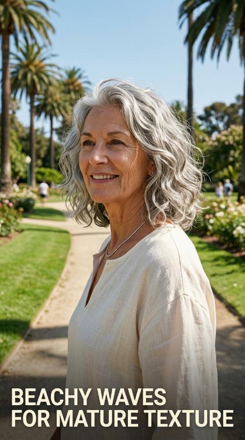 Beachy Waves for Mature Texture