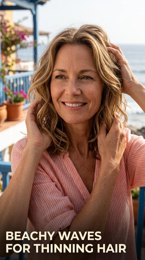 Beachy Waves for Thinning Hair